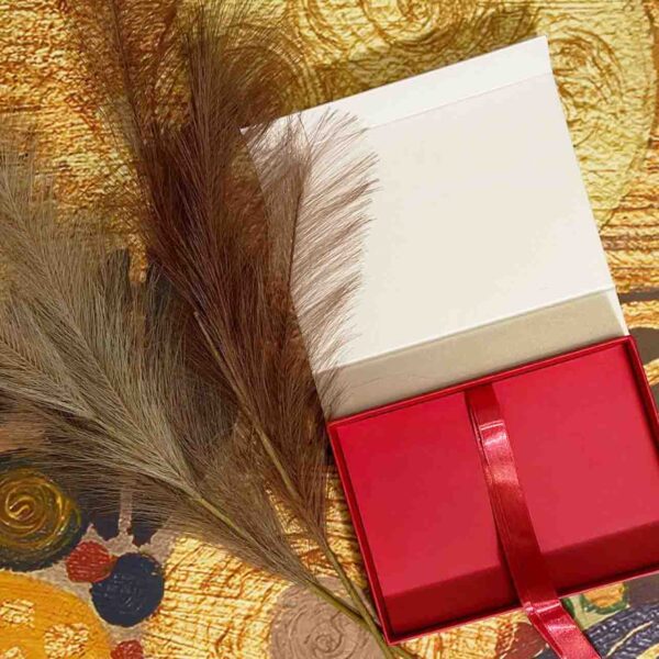 Pokloni 155 Bijelo-roza A4 Poklon kutija - odmah dostupno