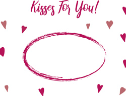 Izrada mjesta za poljubac u obliku bijelih elipsa sa zlatnim rubom i pripadajućom posvetom – dodatnih 5,18 € (39,00 kn/kom)