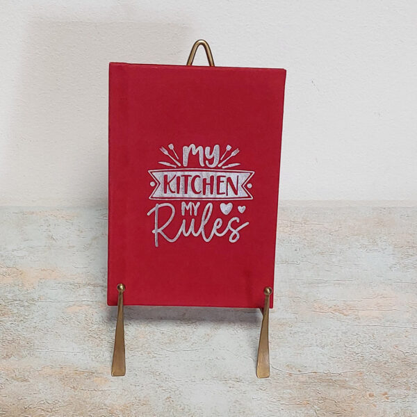 My Kitchen - Planer Kuharica - Crvene korice + Srebrni tisak