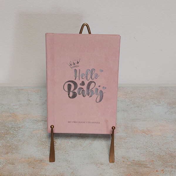 Hello Baby - Planer trudnoće - Roze korice + Srebrni tisak