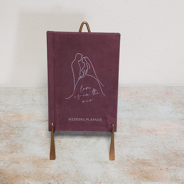 Love - Wedding Planer - Ljubičaste korice + Srebrni tisak