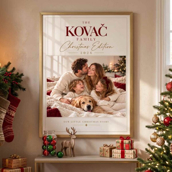 božićni pokloni, personalizirani pokloni za božić, personalizirani plakat, plakat s fotografijama, poster