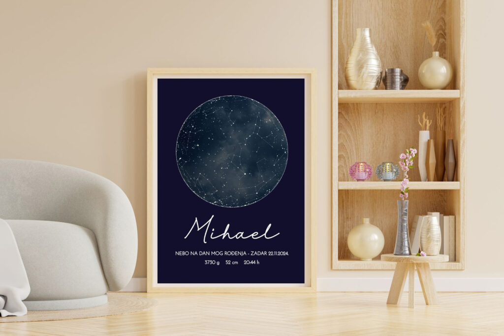 plakat zvjezdano nebo personalizirani plakati magical book lab 1