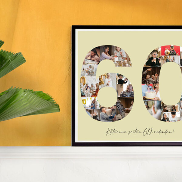 Personalizirani Plakati s Brojevima Koji Sadrže Fotografije