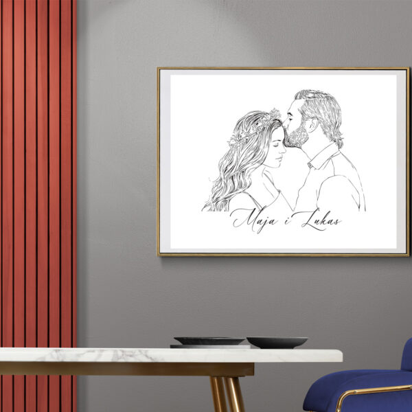 Personalizirani Linijski Plakati iz Fotografija