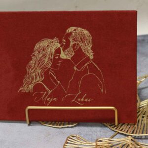 Poklon za vjenčanu kumu 35 Personalizirani Plakat na Baršunu – Luksuzni Dodir Elegancije